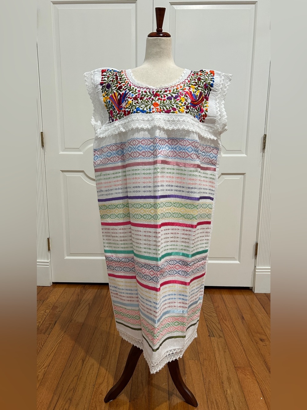 Paloma Embroidered Mexican Dress Is Made In Oaxaca